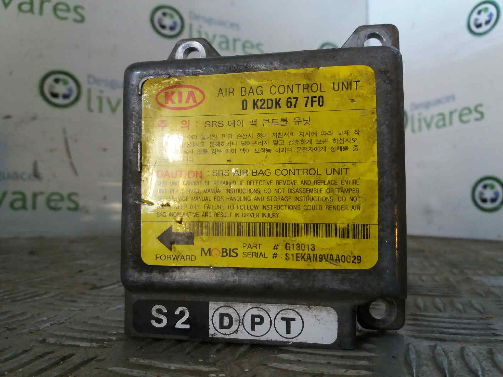 ... Airbags ECU 0K2DK677F0G13013; KIA, SHUMA II (FB) 1.6(5 doors) ...