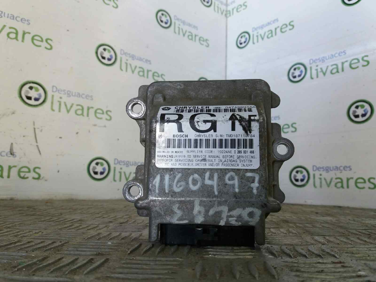 ... Airbags ECU 04748604AARG CHRYSLER, VOYAGER IV (RG, RS) 2.5 CRD(2 ...