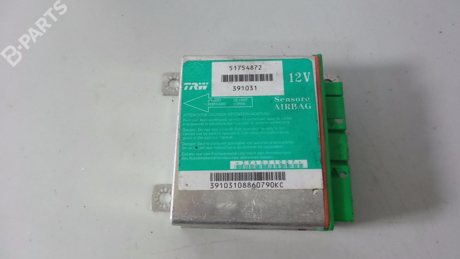 Airbags ECU 51754872; FIAT, PUNTO (188_) 1.2 60 (188.030, .
