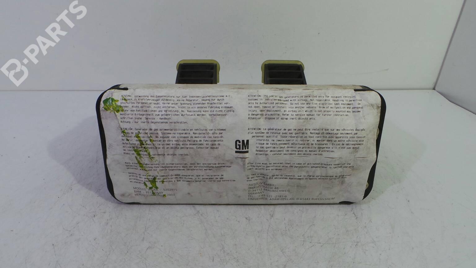 Passenger Airbag 5202815 OPEL, ASTRA G Box (F70) , 1999-2000-