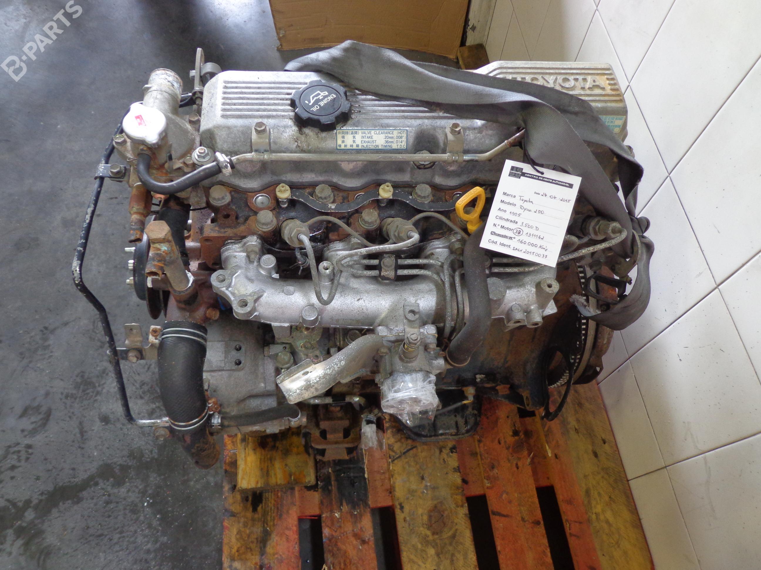 Moteur TOYOTA DYNA 300 Platform/Chassis 3.4 D (BU30_) BParts